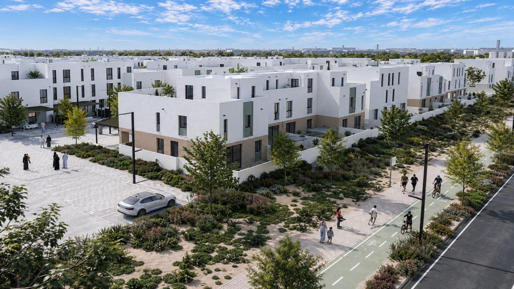Paved site roads and infrastructure within a residential development - SHB